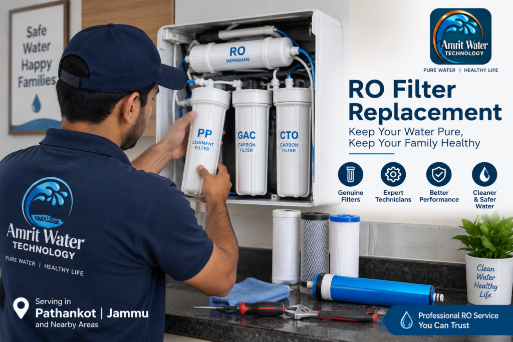 RO filter replacement and maintenance in Pathankot