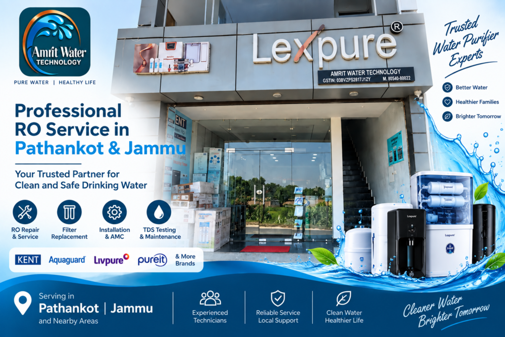 RO service in Pathankot and Jammu by Amrit Water Technology