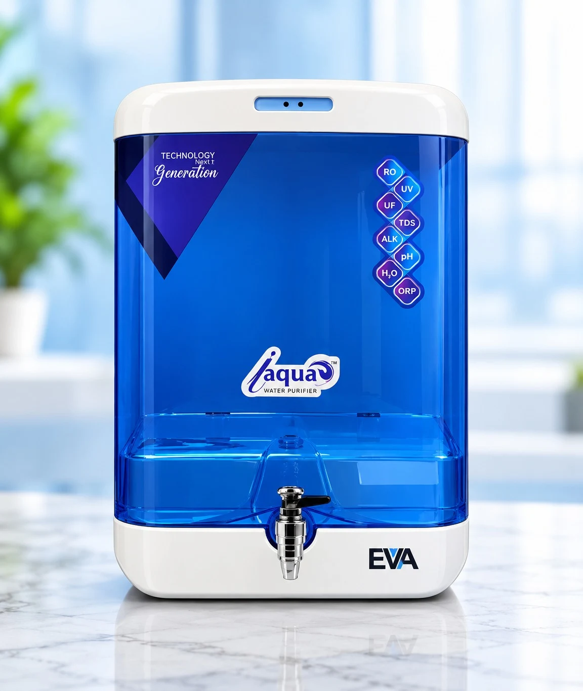Aqua EVA Water Purifier in Blue