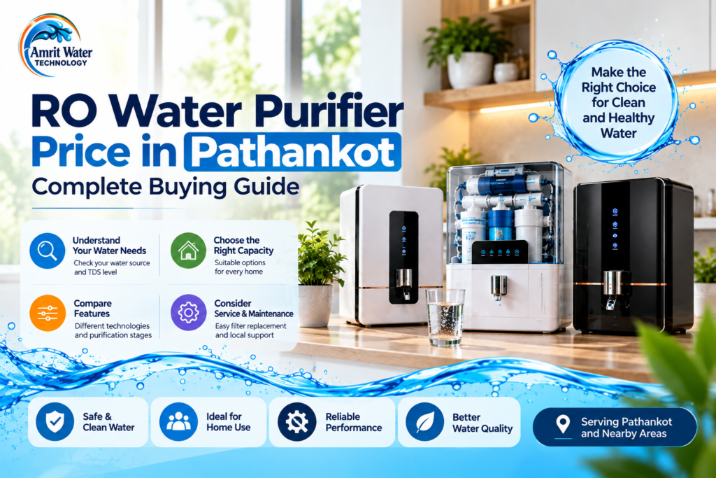 RO water purifier price in Pathankot – Amrit Water Technology